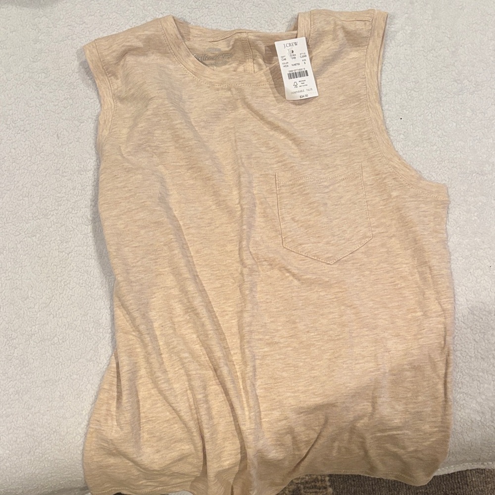 J. Crew Beige Muscle Tee